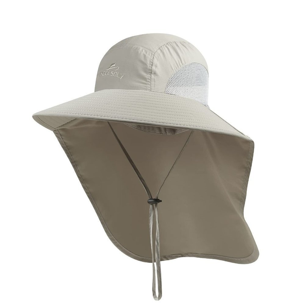 Sun Hat for Men with 50+ UPF Protection Light Grey